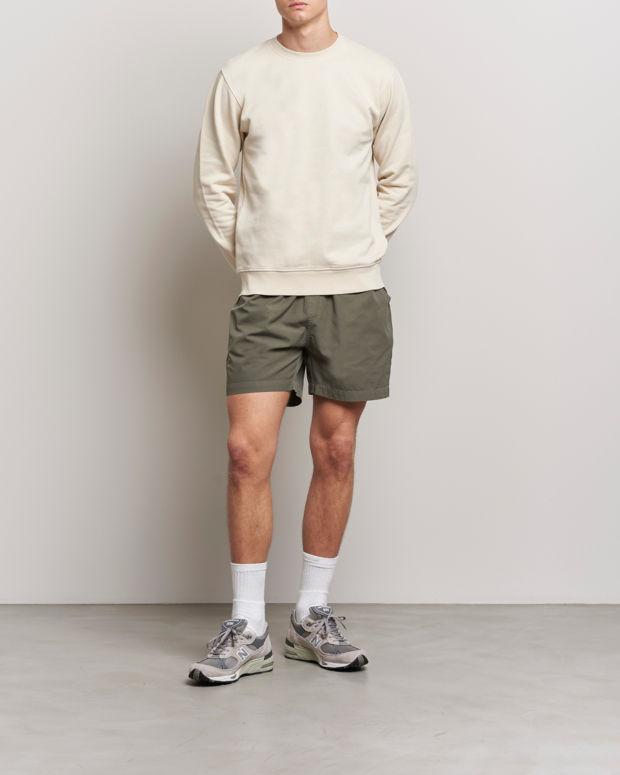 Herre | Shorts | Colorful Standard | Classic Organic Twill Drawstring Shorts Dusty Olive