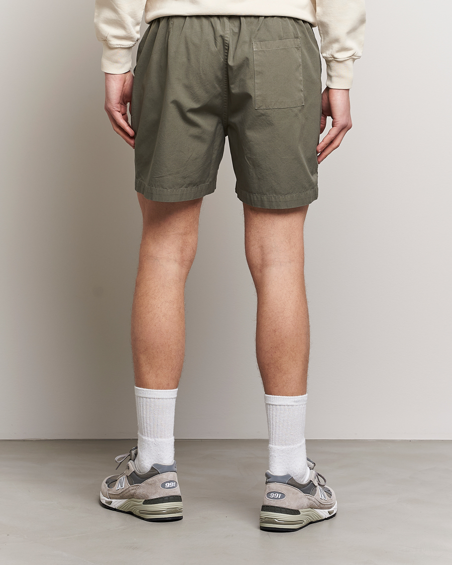 Herre | Shorts | Colorful Standard | Classic Organic Twill Drawstring Shorts Dusty Olive