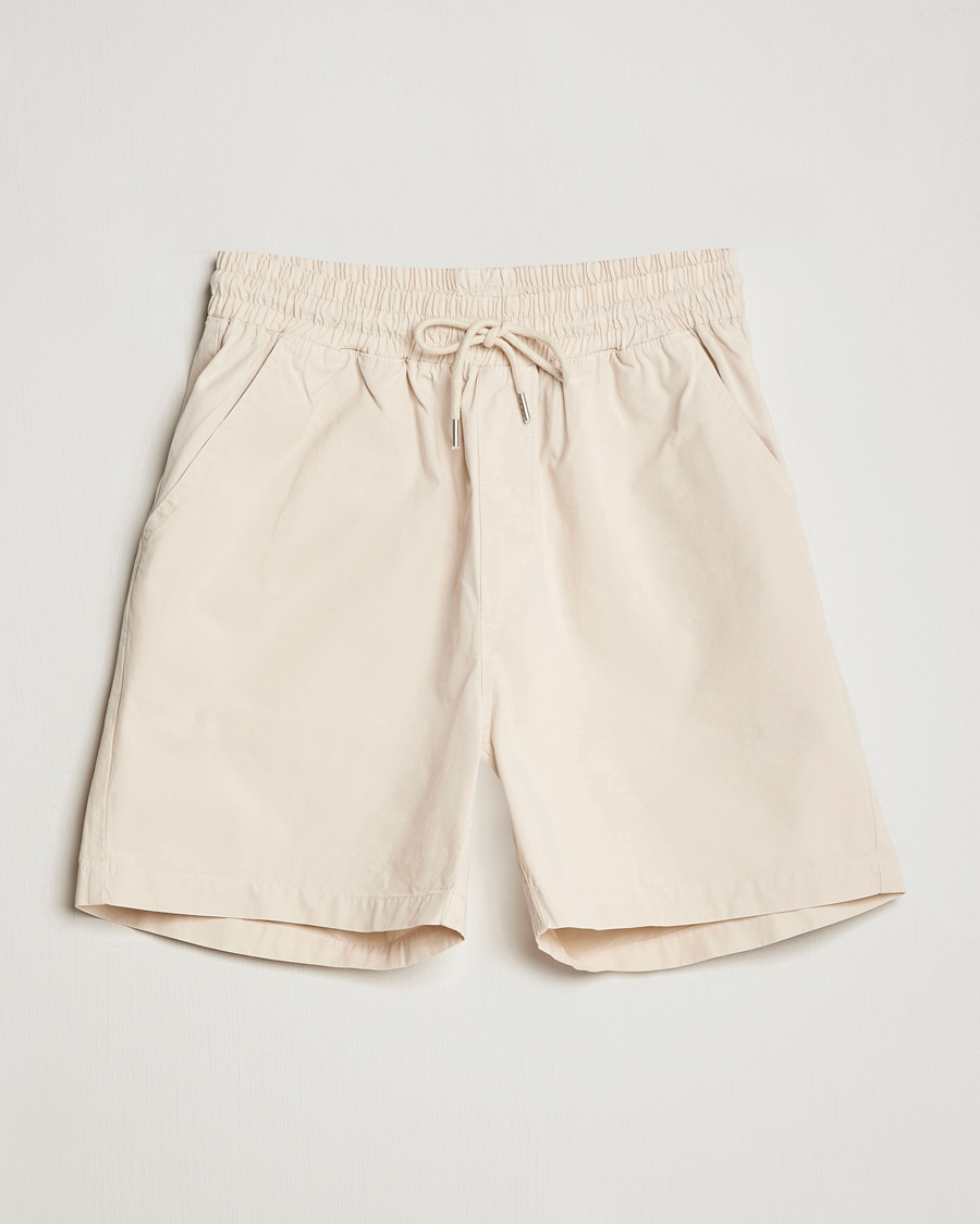 Herre |  | Colorful Standard | Classic Organic Twill Drawstring Shorts Ivory White
