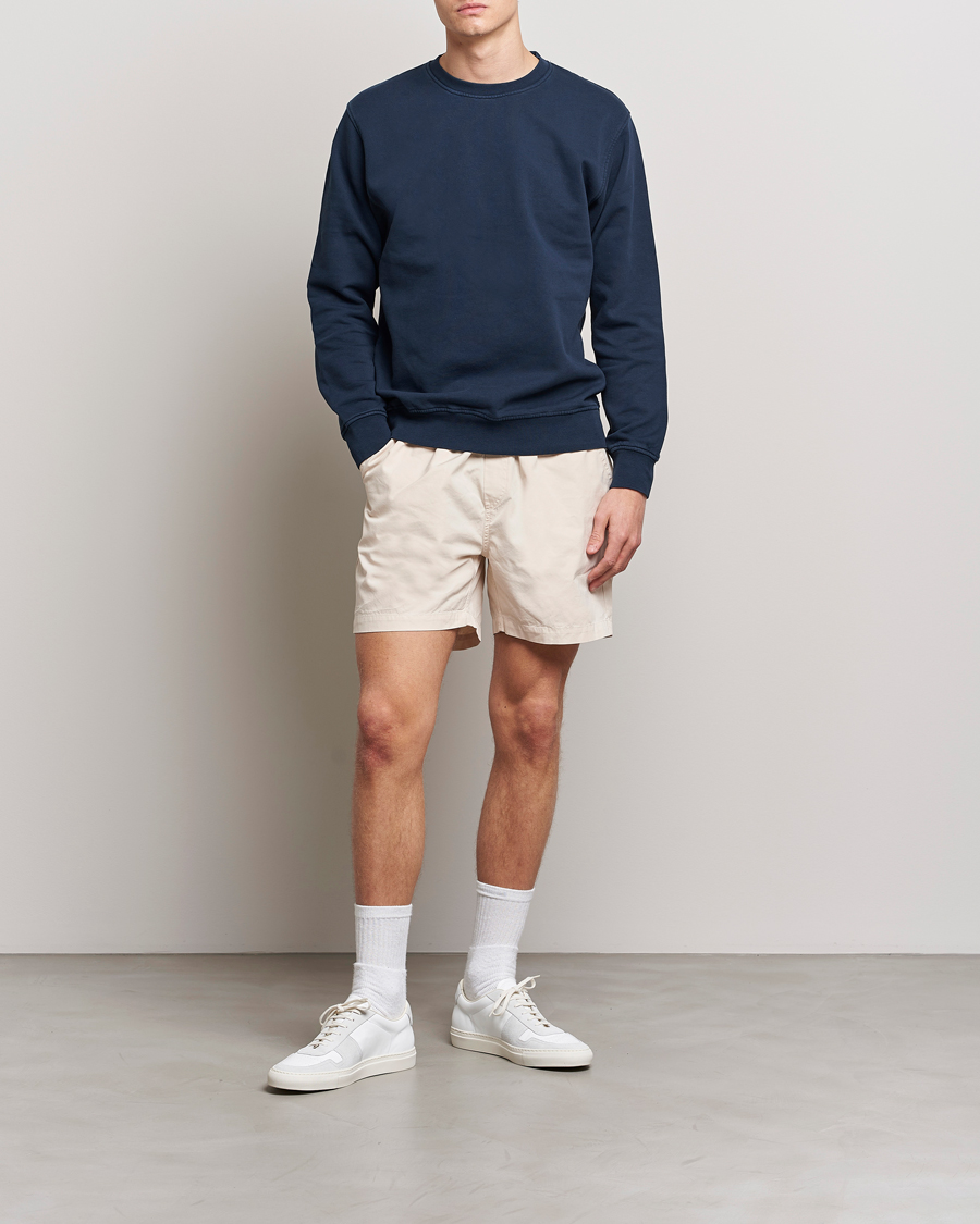 Herre | Shorts | Colorful Standard | Classic Organic Twill Drawstring Shorts Ivory White