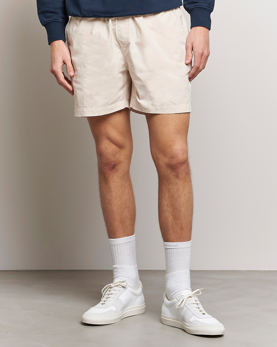 Herre | Shorts | Colorful Standard | Classic Organic Twill Drawstring Shorts Ivory White