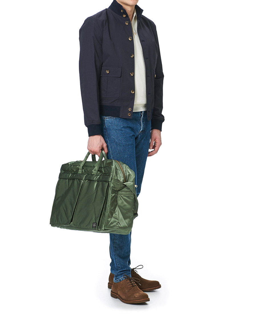 Herre | Porter-Yoshida & Co. Tanker 2Way Boston Weekender Sage Green | Porter-Yoshida & Co. | Tanker 2Way Boston Weekender Sage Green