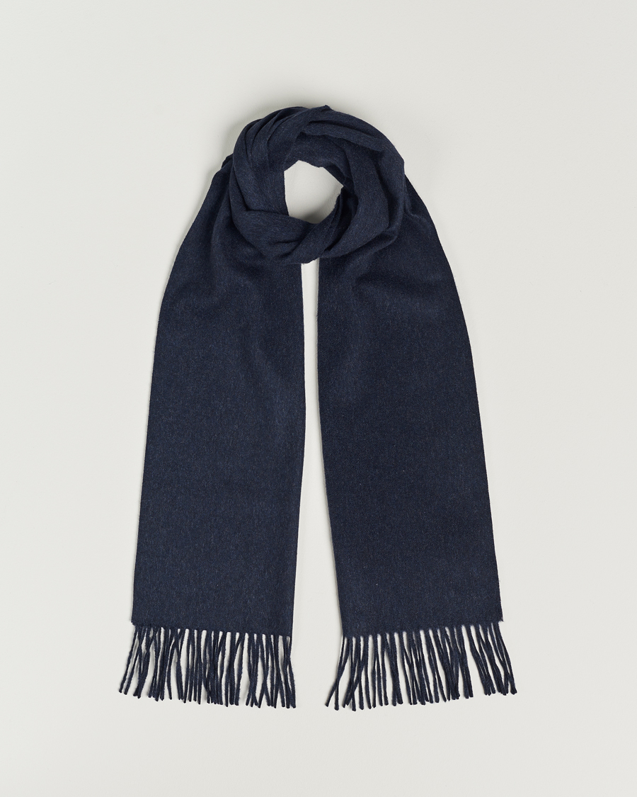 Herre | Skjerf | Piacenza Cashmere | Cashmere Scarf Navy Melange