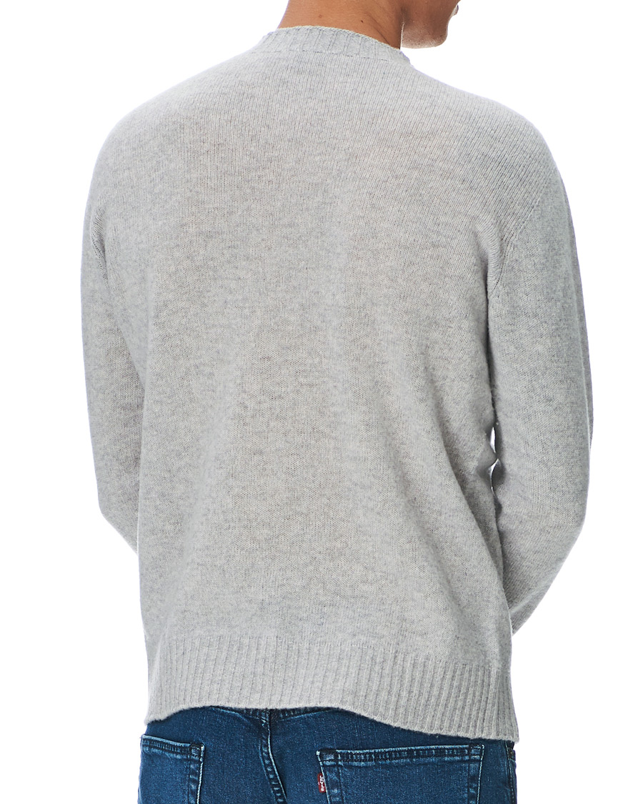 Herre | Gensere | Altea | Wool/Cashmere Crew Neck Sweater Light Grey