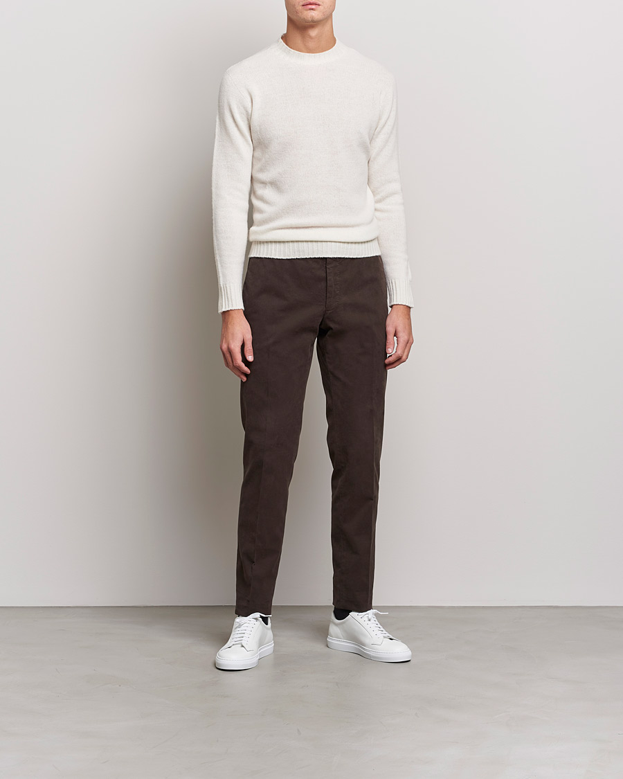 Herre | Gensere | Altea | Wool/Cashmere Crew Neck Sweater Latte