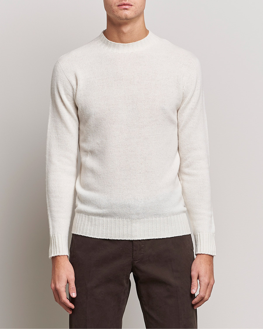 Herre | Gensere | Altea | Wool/Cashmere Crew Neck Sweater Latte