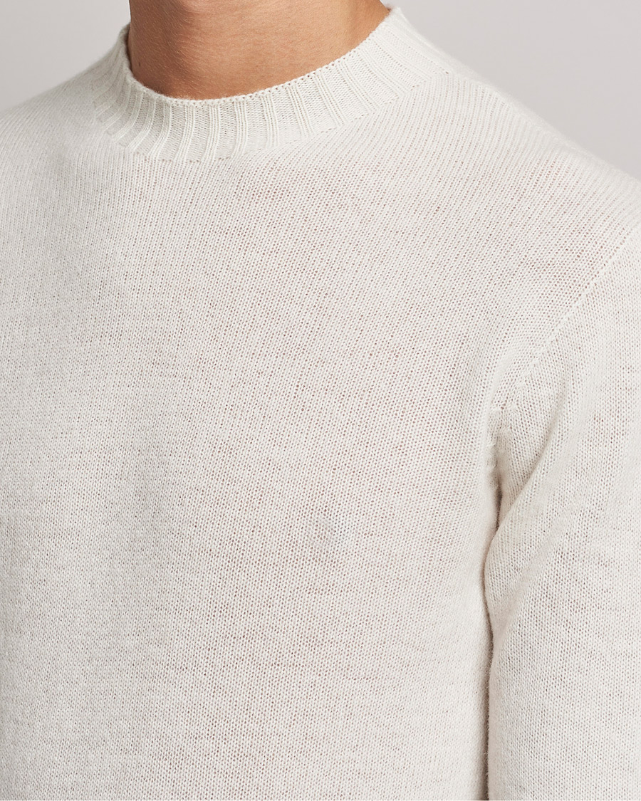 Herre | Gensere | Altea | Wool/Cashmere Crew Neck Sweater Latte