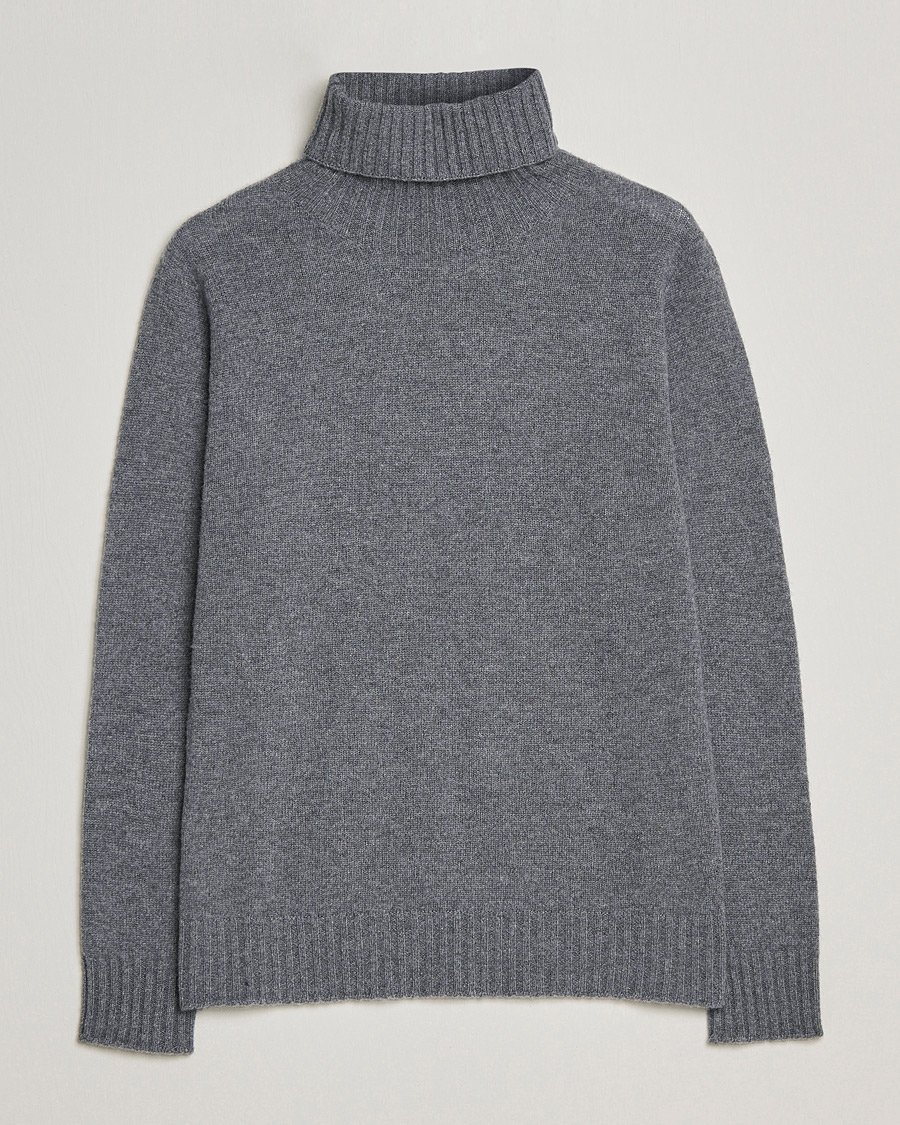 Herre | Gensere | Altea | Wool/Cashmere Turtleneck Sweater Heather Grey