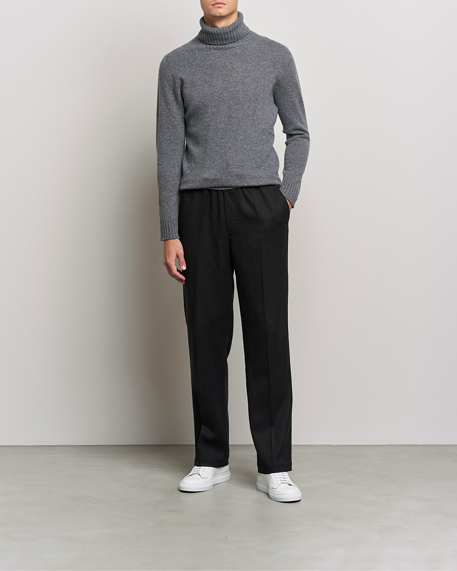 Herre | Gensere | Altea | Wool/Cashmere Turtleneck Sweater Heather Grey