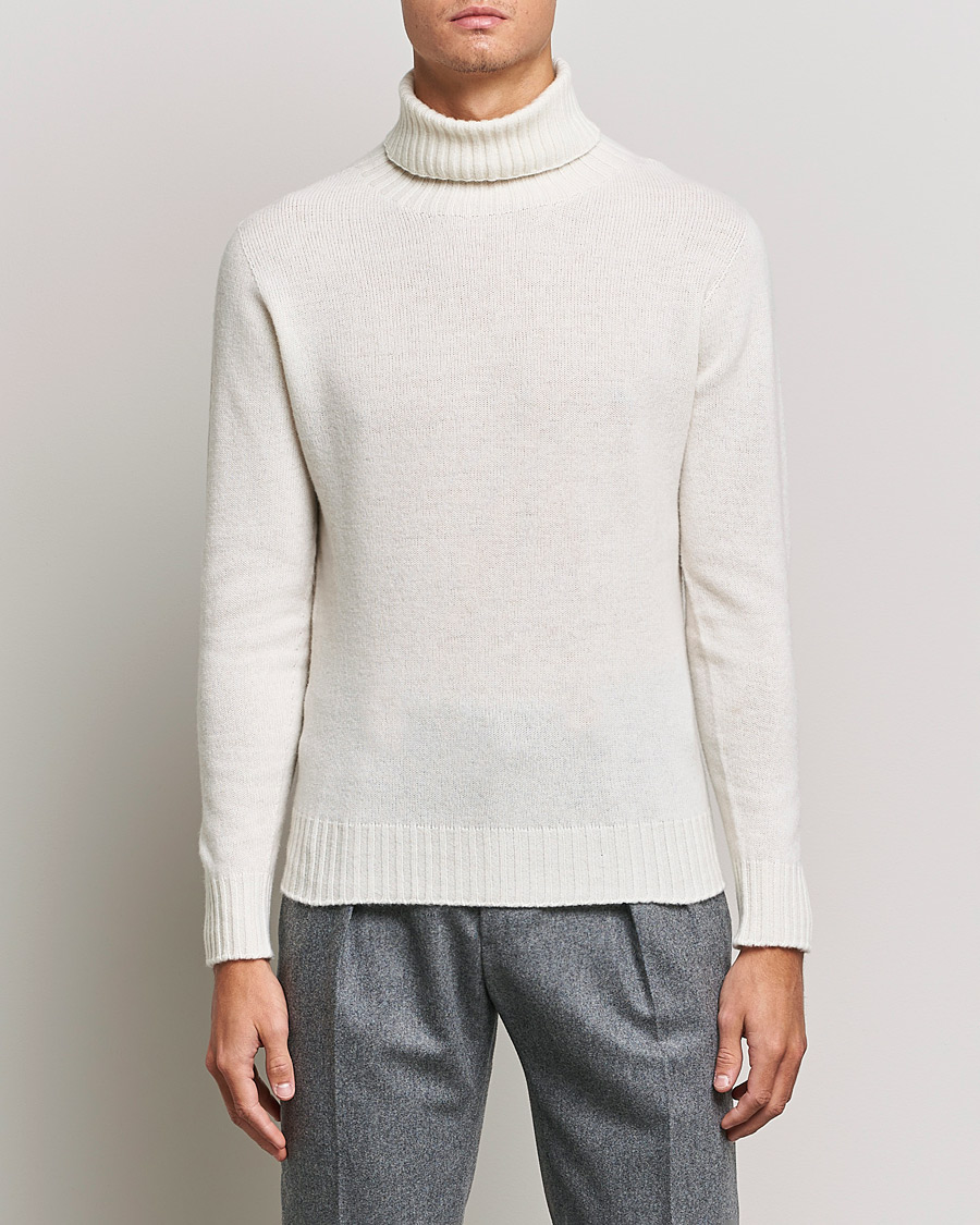 Herre |  | Altea | Wool/Cashmere Turtleneck Sweater Latte