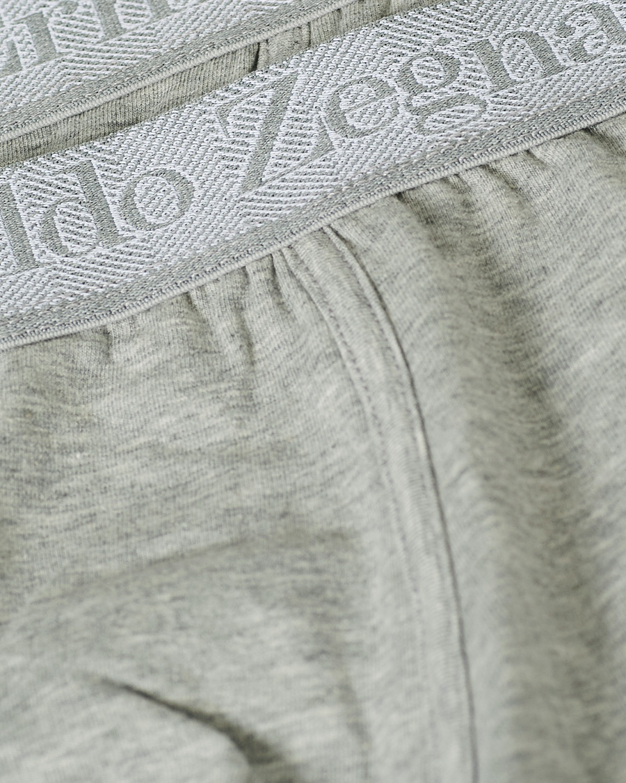 Herre | Undertøy | Zegna | Cotton Stretch Boxer Bi-Pack Grey Heather