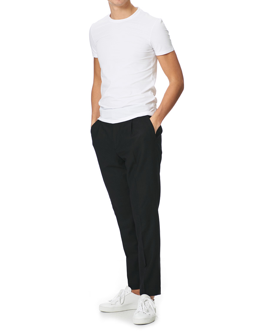 Herre | T-Shirts | Zegna | Cotton Stretch Crew Neck T-Shirt White