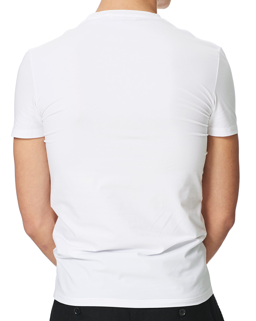 Herre | T-Shirts | Zegna | Cotton Stretch Crew Neck T-Shirt White