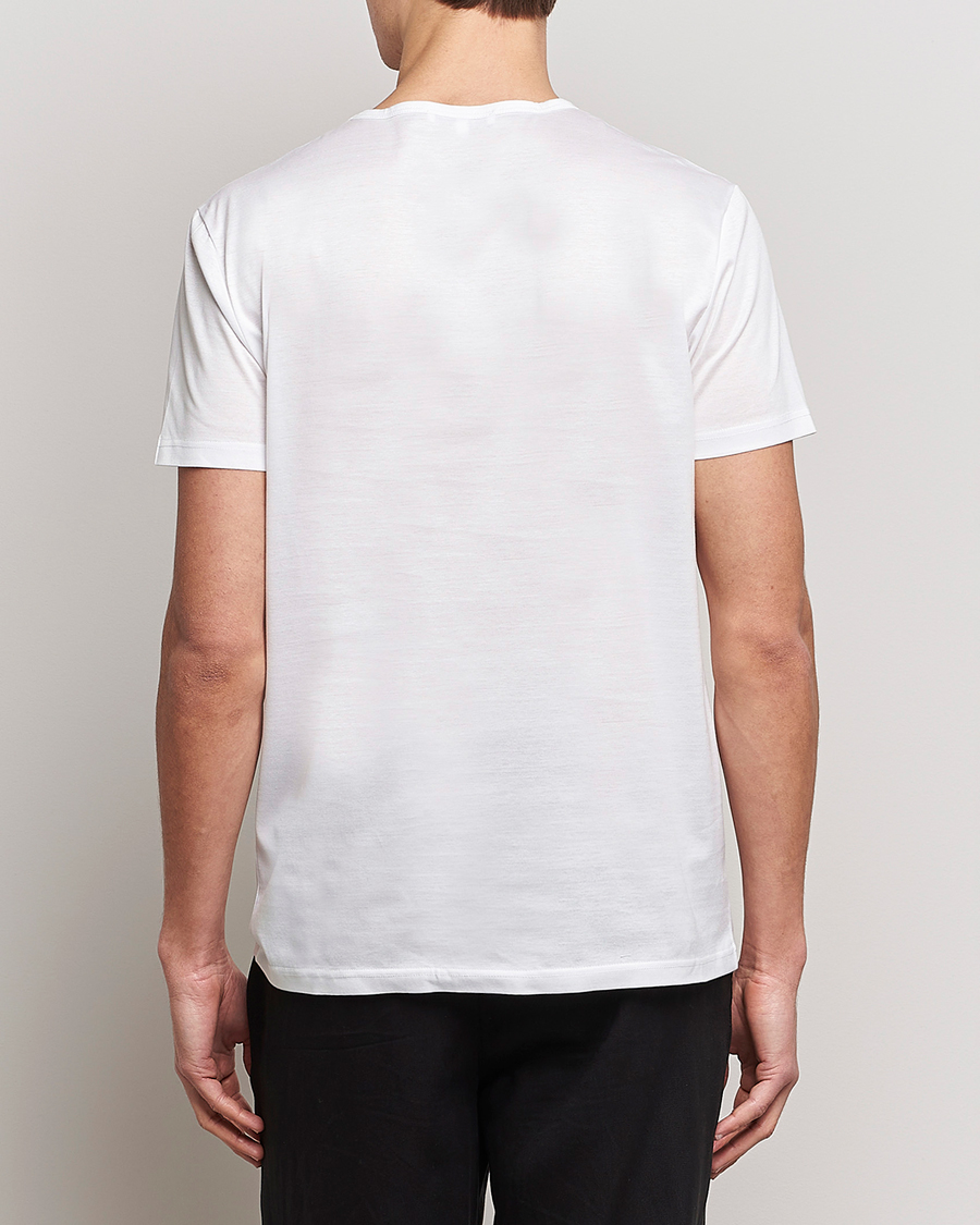 Herre |  | Zegna | Filoscozia Fine Cotton Crew Neck T-Shirt White