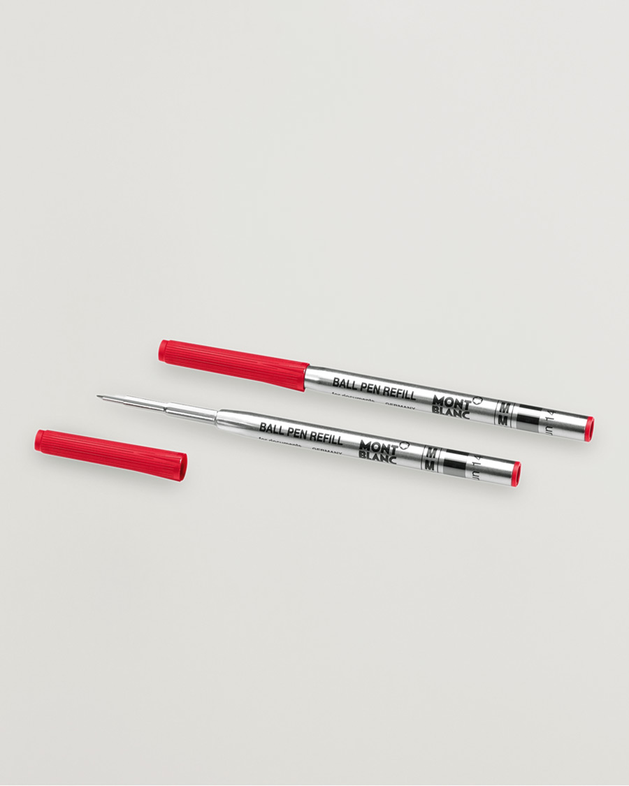 Herre | Penner | Montblanc | 2 Ballpoint Pen Refills Modena Red