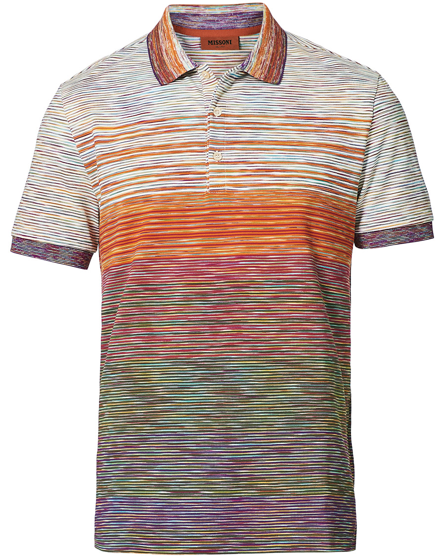 Herre | Pikéer | Missoni | Space-Dye Short Sleeve Polo Multicolor