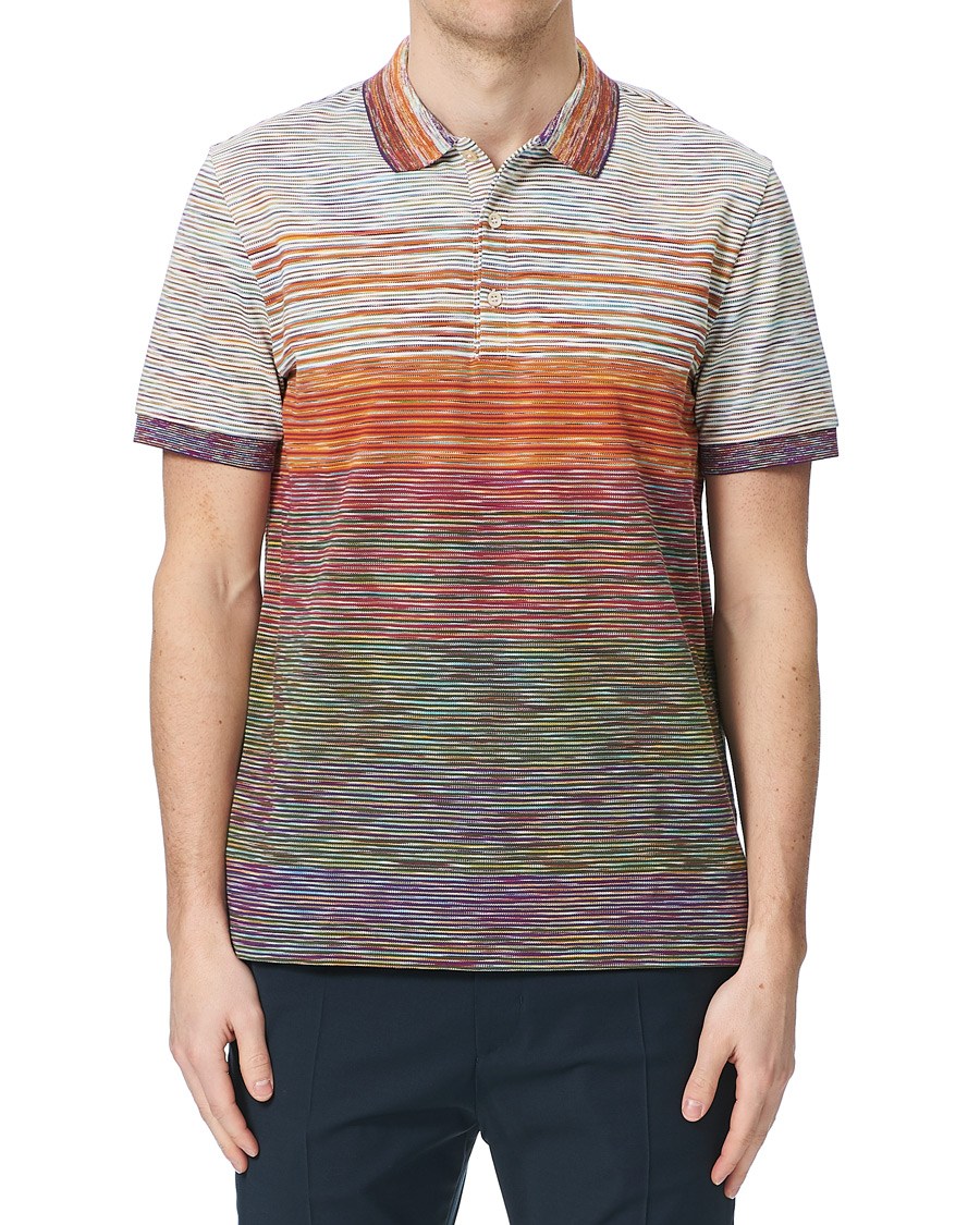 Herre | Pikéer | Missoni | Space-Dye Short Sleeve Polo Multicolor