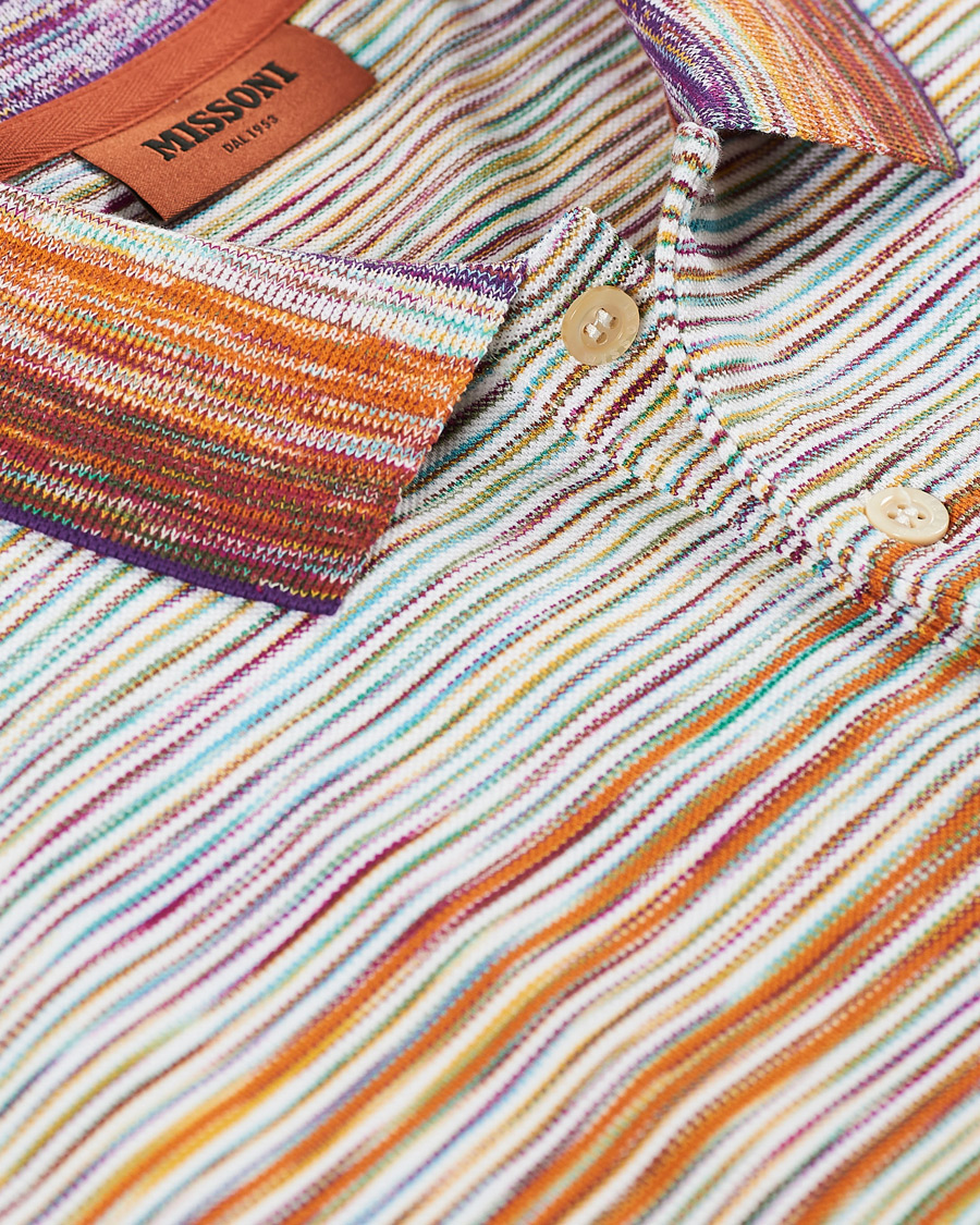 Herre | Pikéer | Missoni | Space-Dye Short Sleeve Polo Multicolor