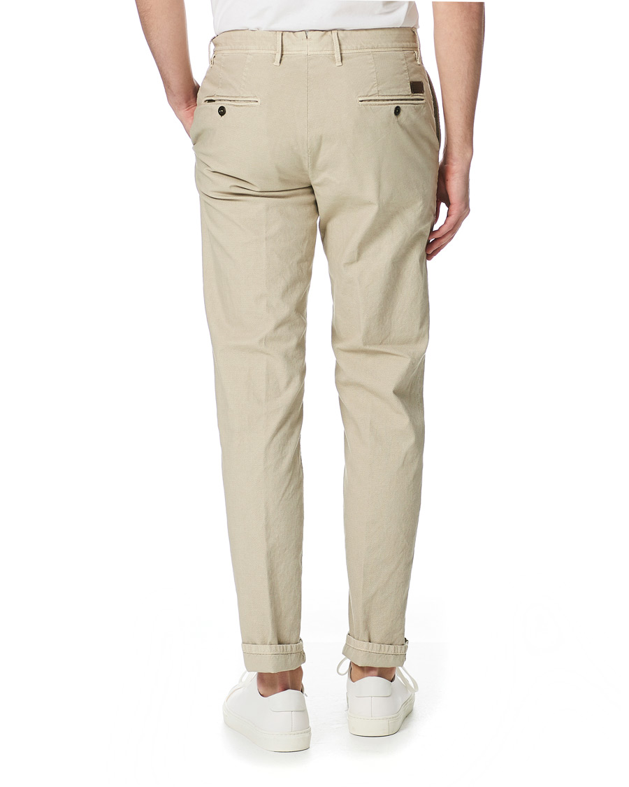 Herre | Bukser | Incotex | Easy Fit Selvedge Cotton Chinos Desert Khaki