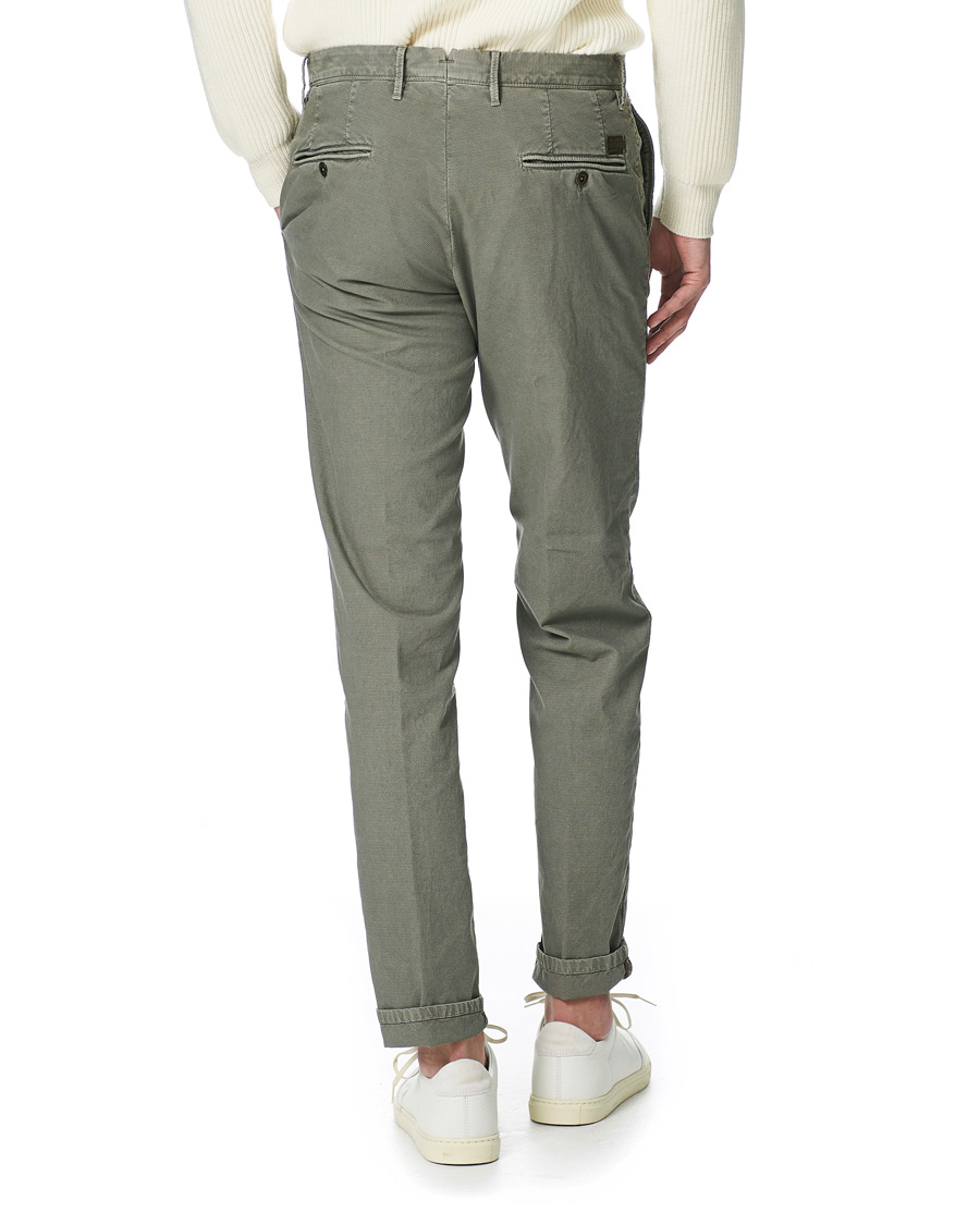 Herre | Bukser | Incotex | Easy Fit Selvedge Cotton Chinos Stone Grey