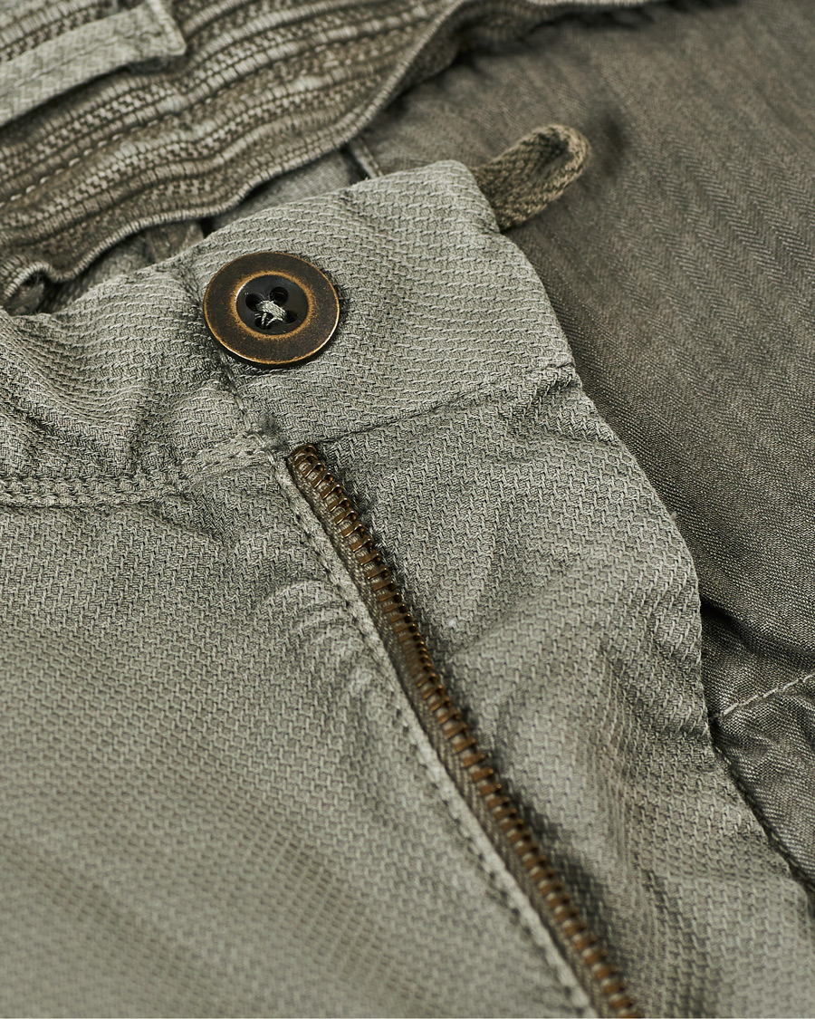 Herre | Bukser | Incotex | Easy Fit Selvedge Cotton Chinos Stone Grey