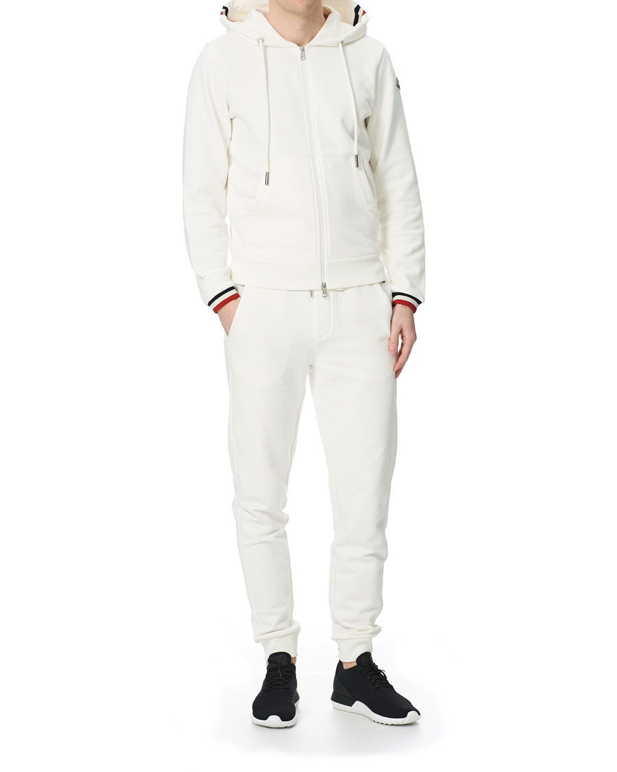Herre | Gensere | Moncler | Maglia Full Zip Hoodie Off White