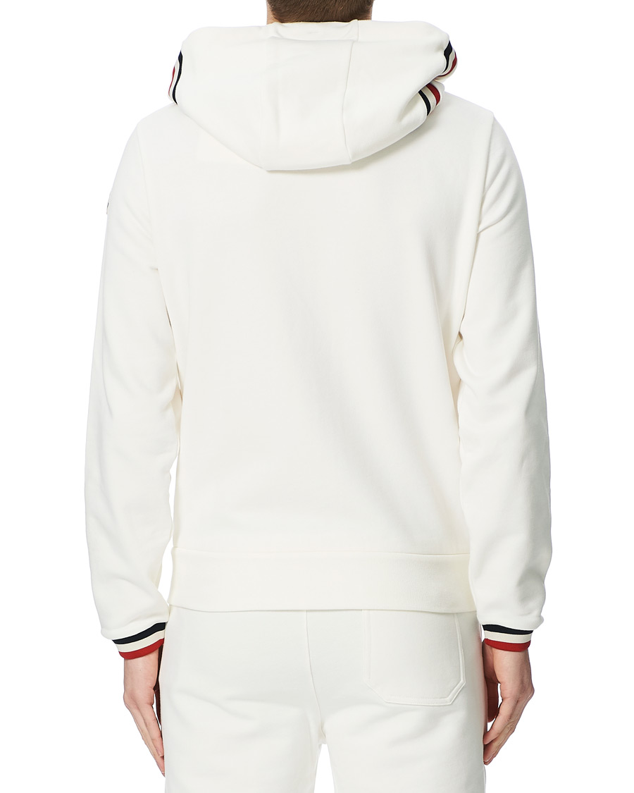 Herre | Gensere | Moncler | Maglia Full Zip Hoodie Off White
