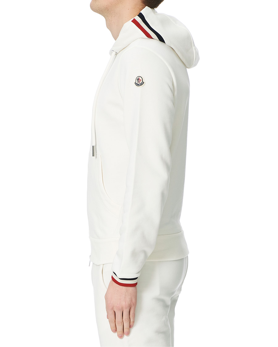 Herre | Gensere | Moncler | Maglia Full Zip Hoodie Off White