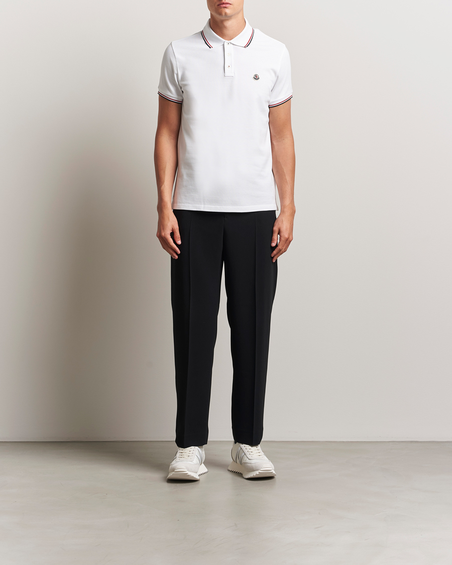 Herre | Pikéer | Moncler | Contrast Rib Polo White