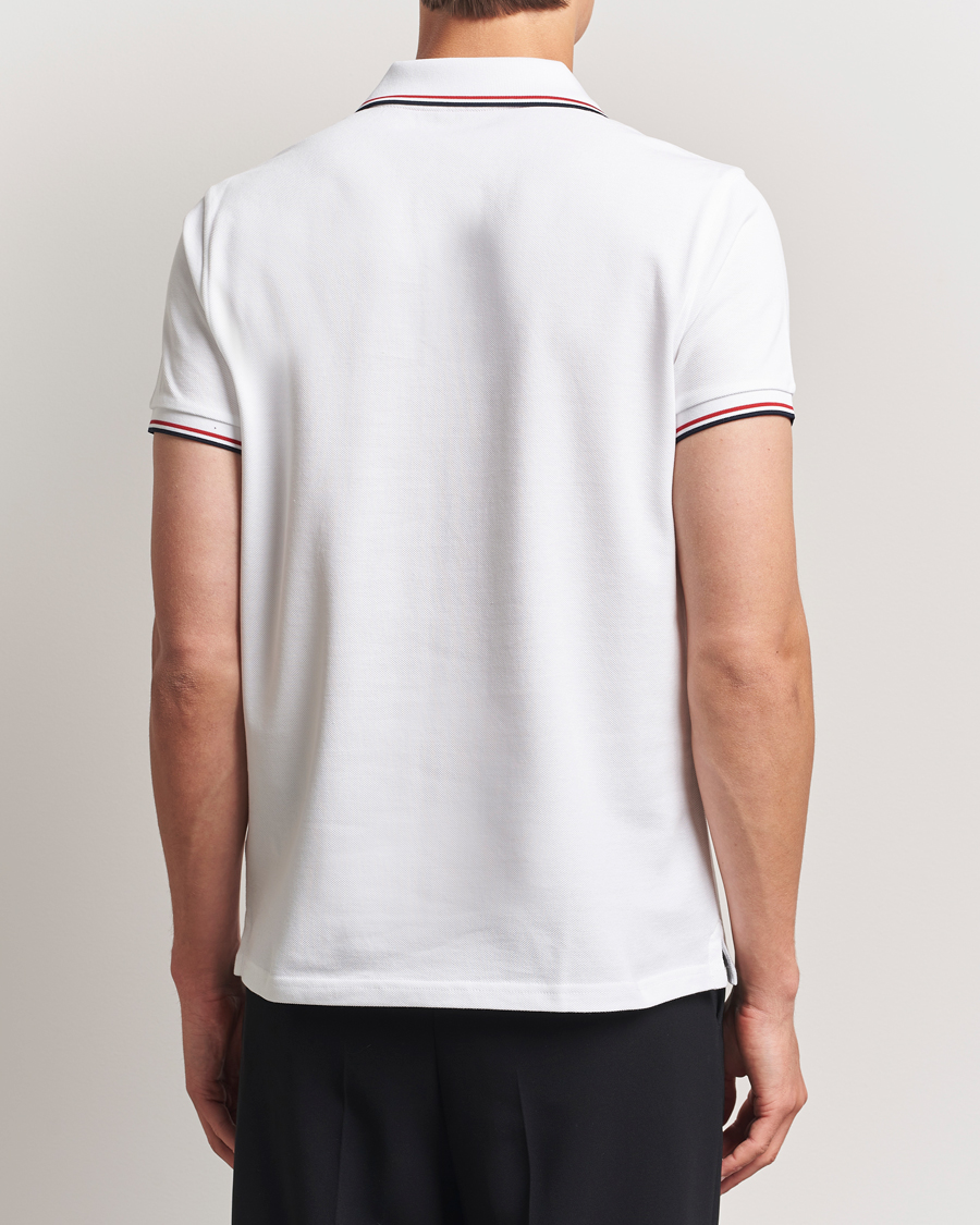 Herre | Pikéer | Moncler | Contrast Rib Polo White