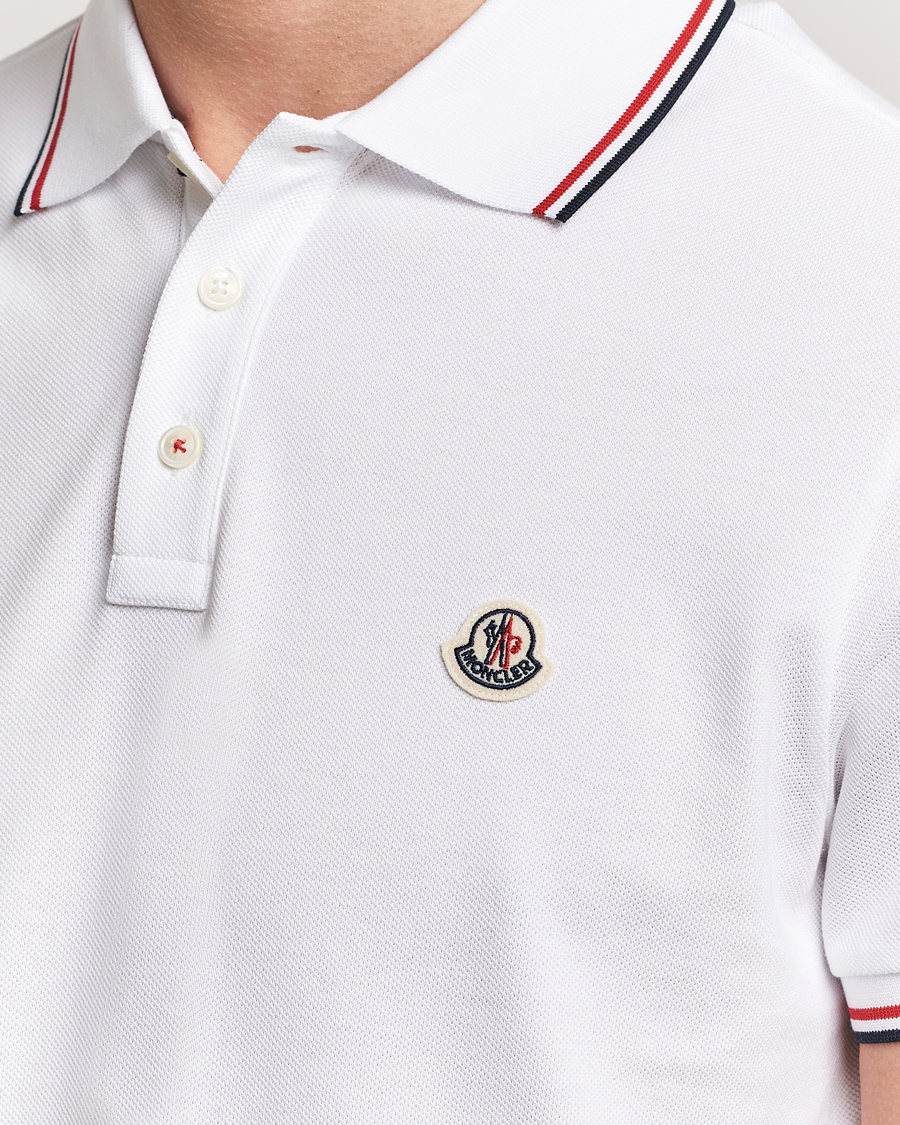 Herre | Pikéer | Moncler | Contrast Rib Polo White