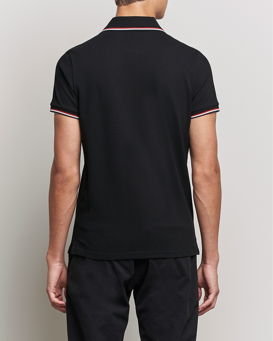 Herre | Pikéer | Moncler | Contrast Rib Polo Black