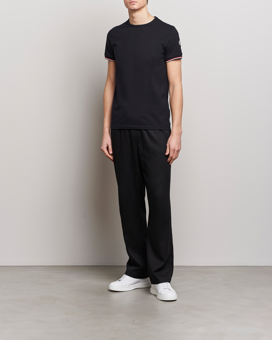Herre | T-Shirts | Moncler | Shoulder Logo T-Shirt Black