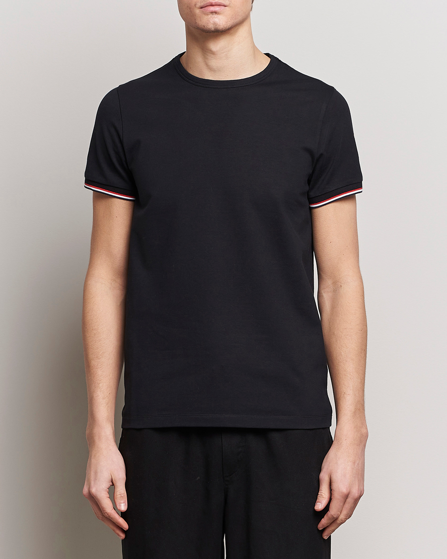 Herre | T-Shirts | Moncler | Shoulder Logo T-Shirt Black