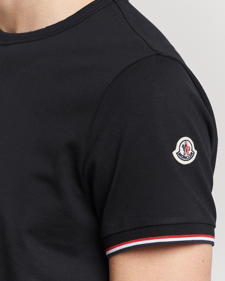 Herre | T-Shirts | Moncler | Shoulder Logo T-Shirt Black