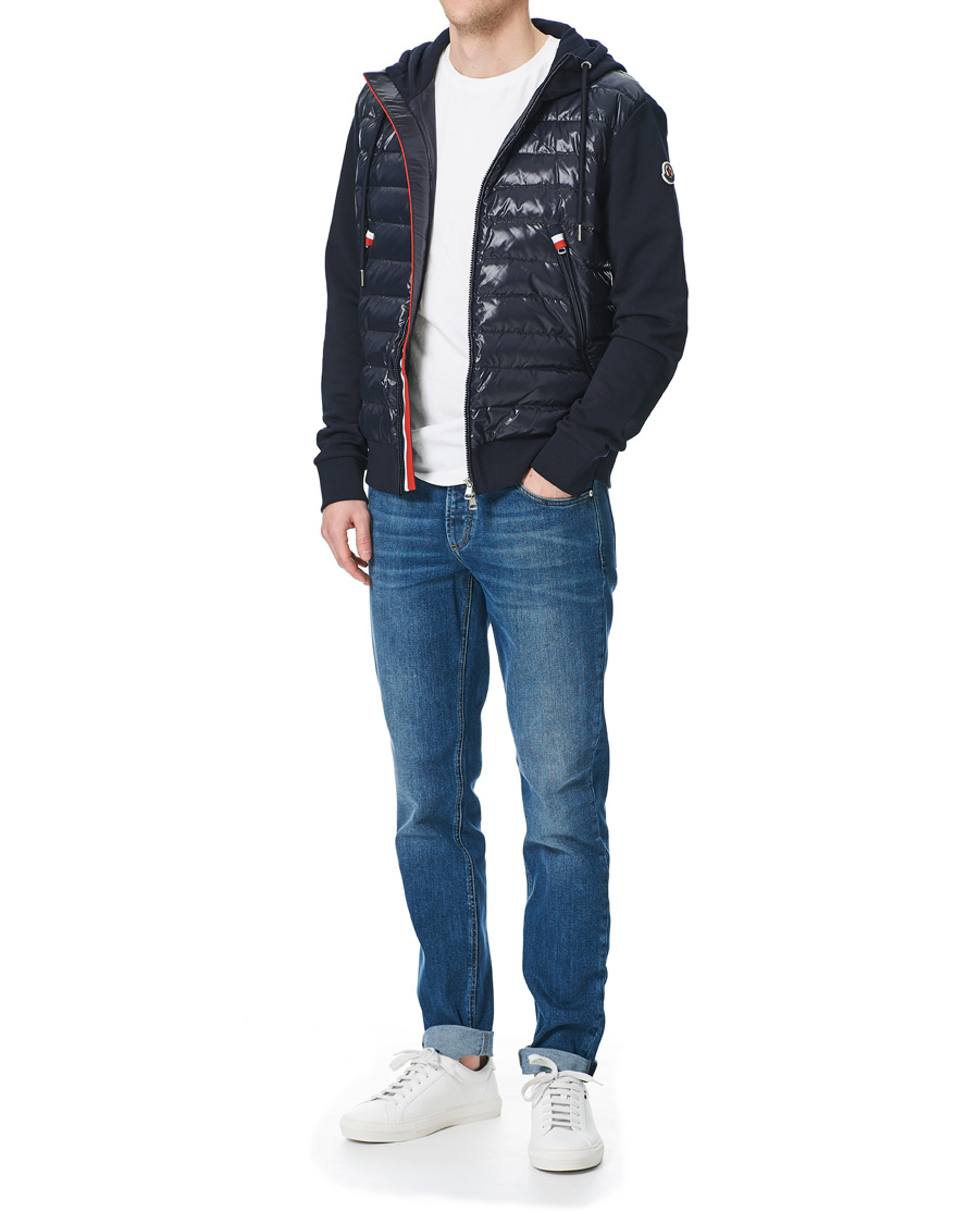 Herre | Jakker | Moncler | Maglia Full Zip Hybrid Navy
