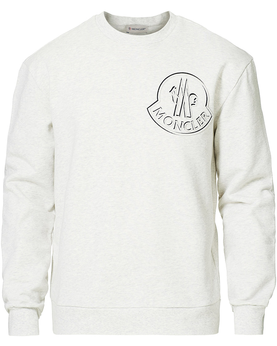 Herre | Gensere | Moncler | Maglia Crew Neck Sweatshirt Grey