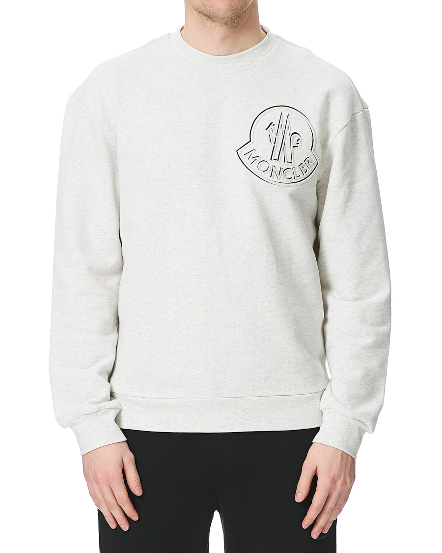 Herre | Gensere | Moncler | Maglia Crew Neck Sweatshirt Grey