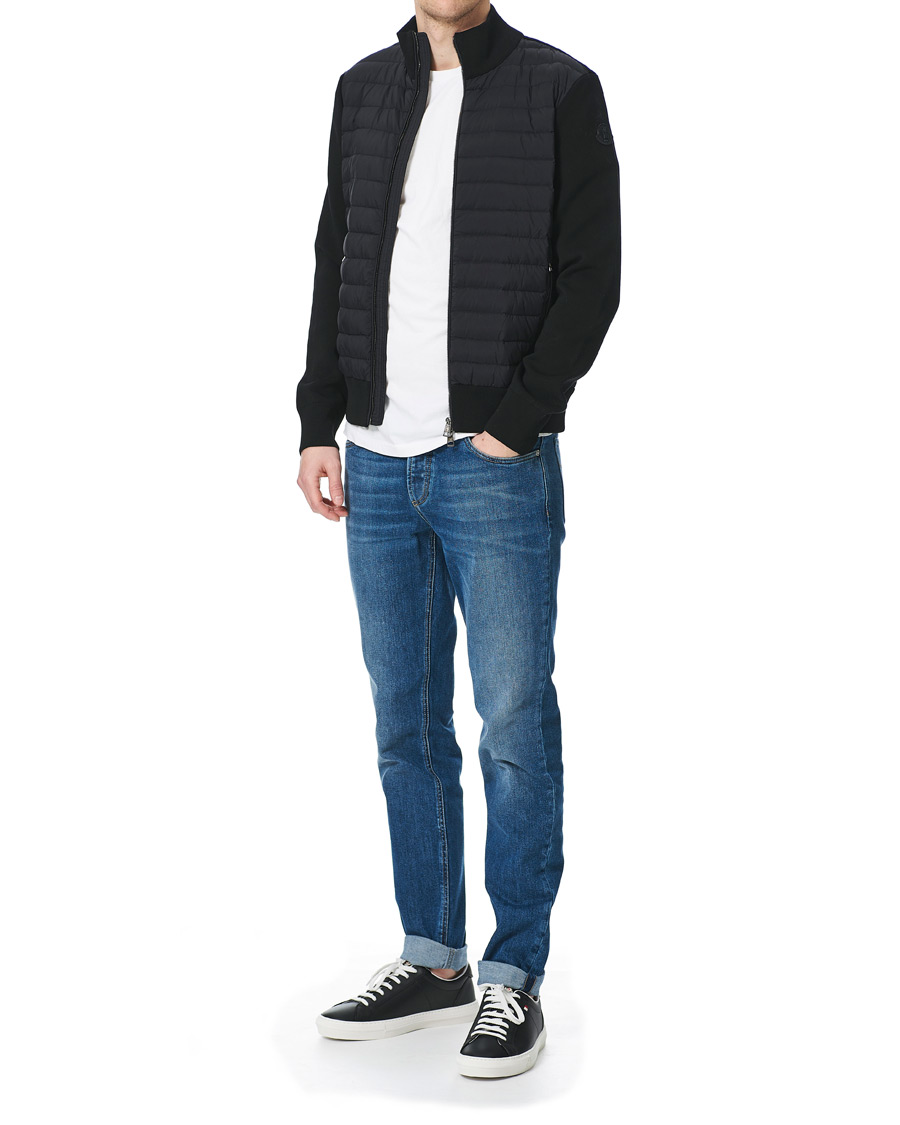 Herre | Gensere | Moncler | Cardigan Down Hybrid Black