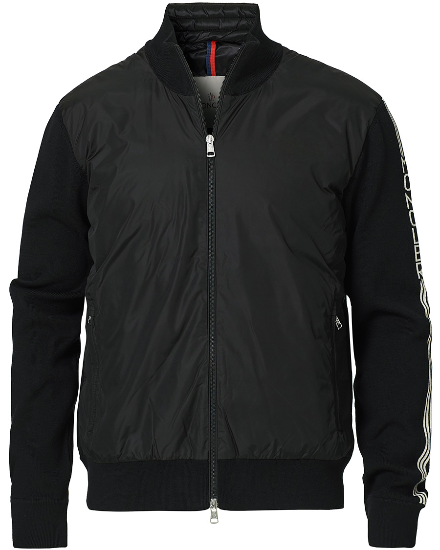 Herre | Gensere | Moncler | Cardigan Padded Hybrid Black