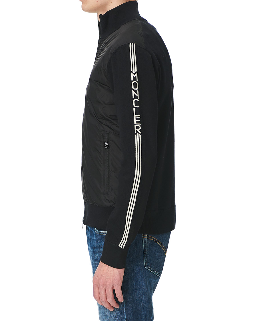 Herre | Gensere | Moncler | Cardigan Padded Hybrid Black