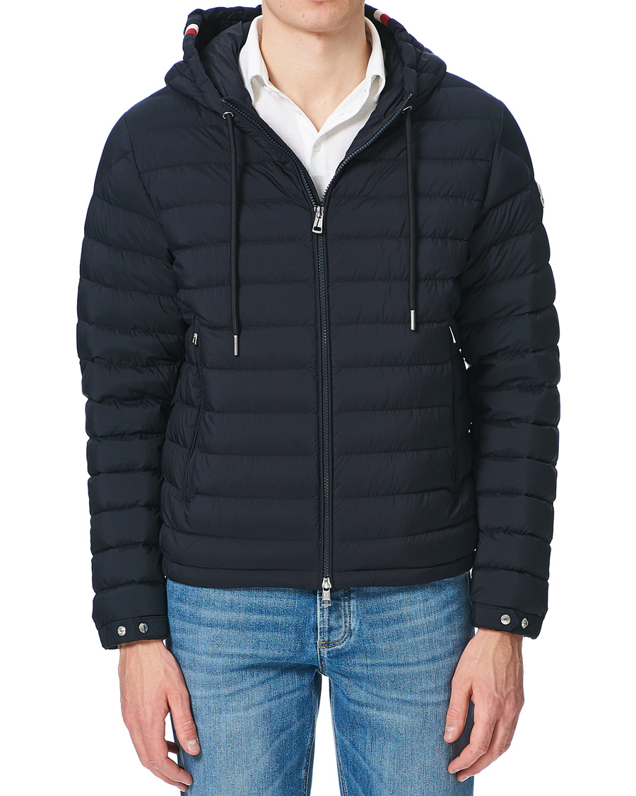 Herre | Jakker | Moncler | Eus Down Hooded Jacket Navy