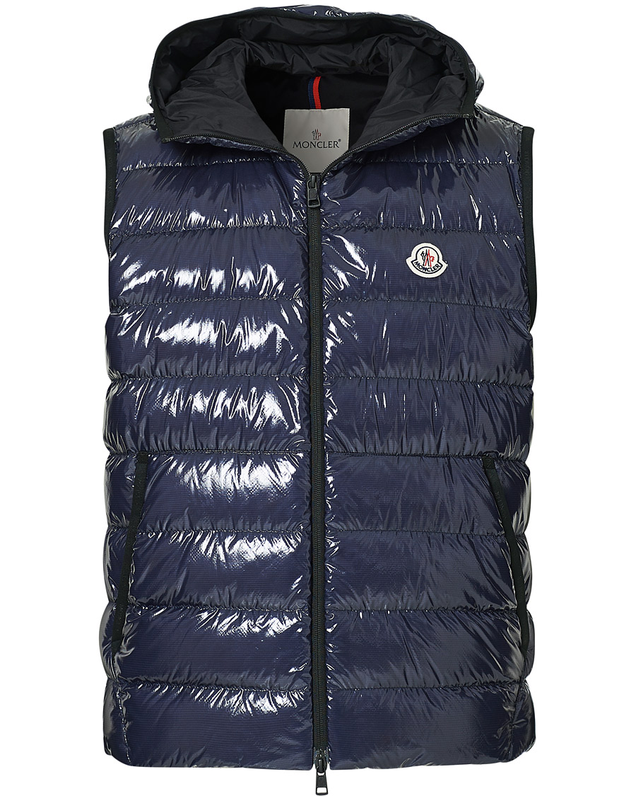 Herre | Jakker | Moncler | Lappe Down Ripstop Vest Navy