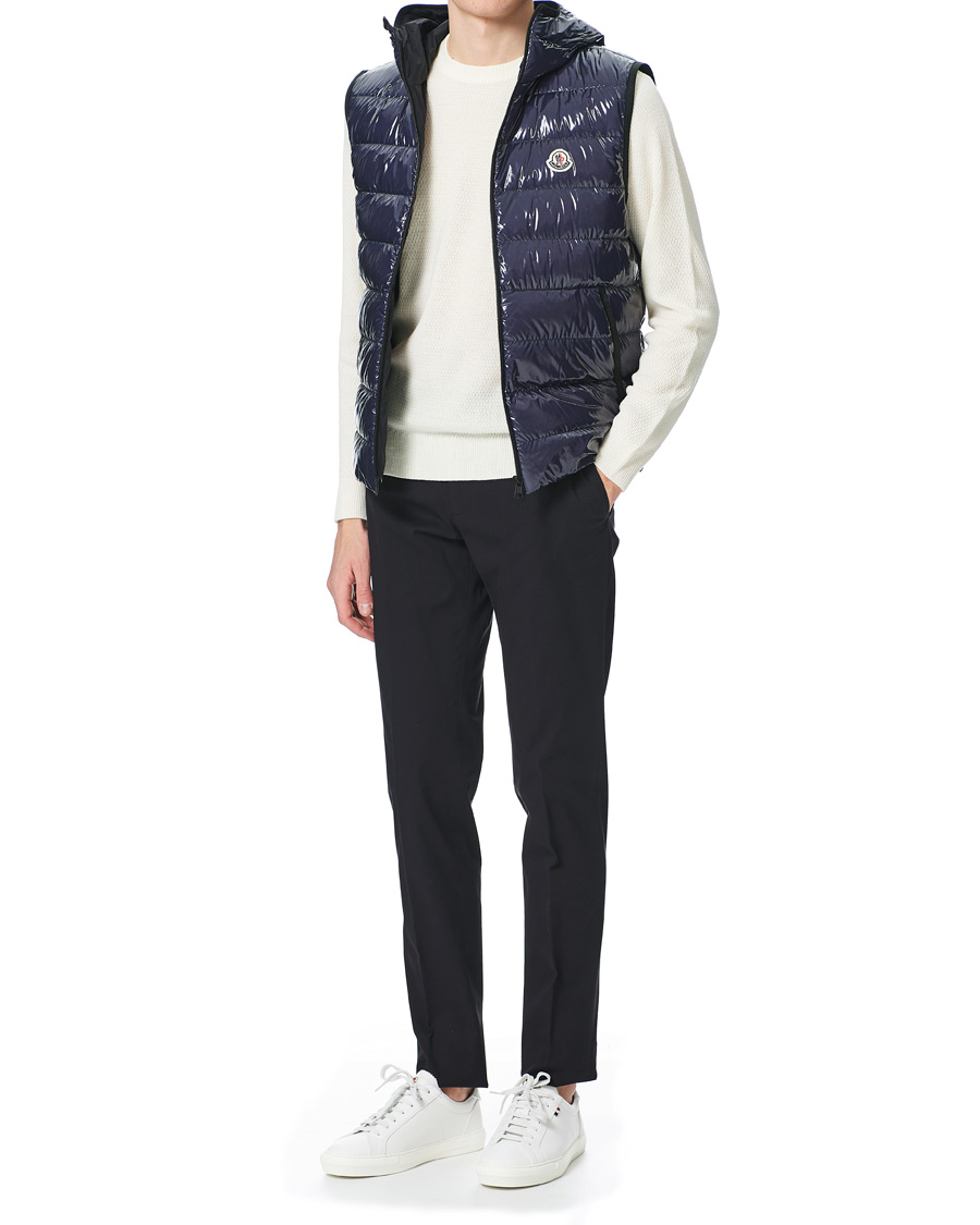 Herre | Jakker | Moncler | Lappe Down Ripstop Vest Navy