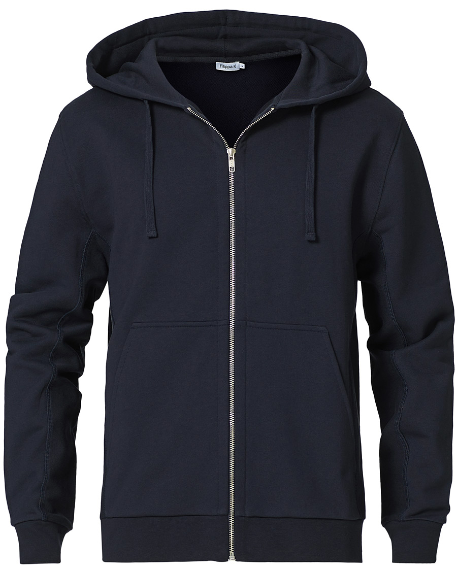 Herre | Gensere | Filippa K | Aldous Cotton Zip Hood Navy