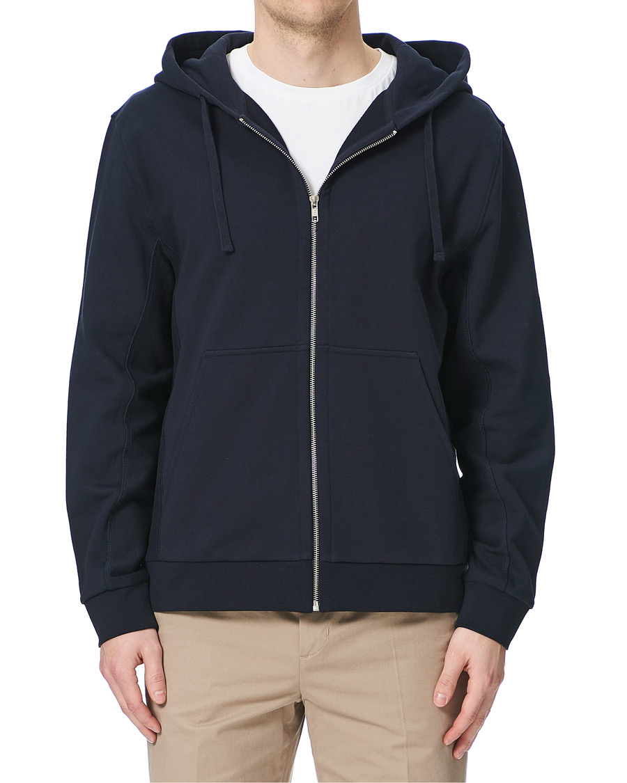 Herre | Gensere | Filippa K | Aldous Cotton Zip Hood Navy