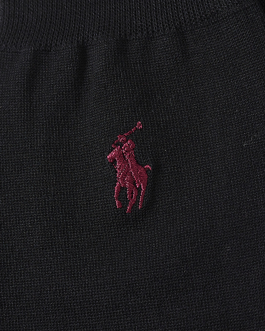 Herre | Undertøy | Polo Ralph Lauren | 2-Pack Mercerized Cotton Socks Black