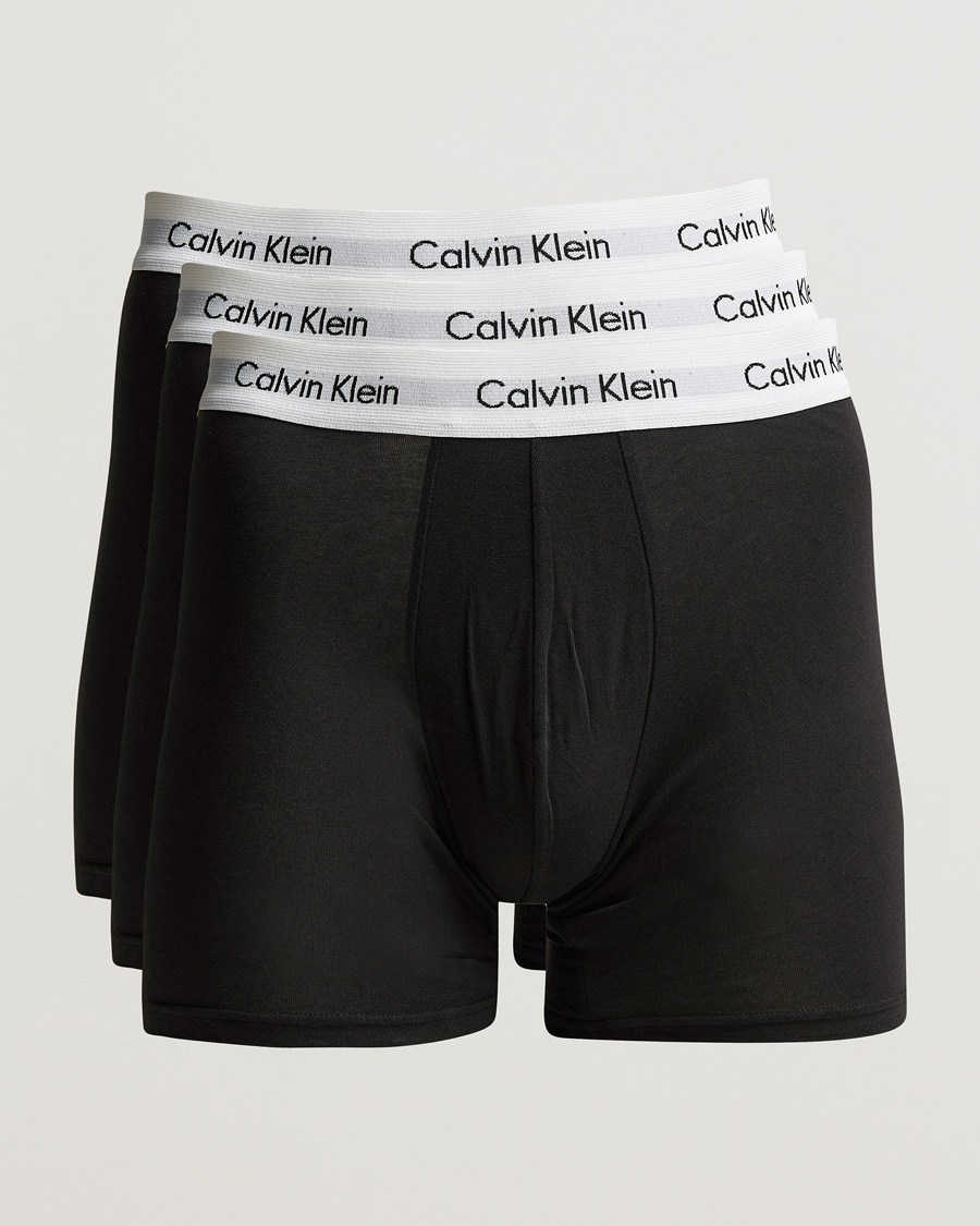 Herre | Boksershorts | Calvin Klein | Cotton Stretch 3-Pack Boxer Breif Black