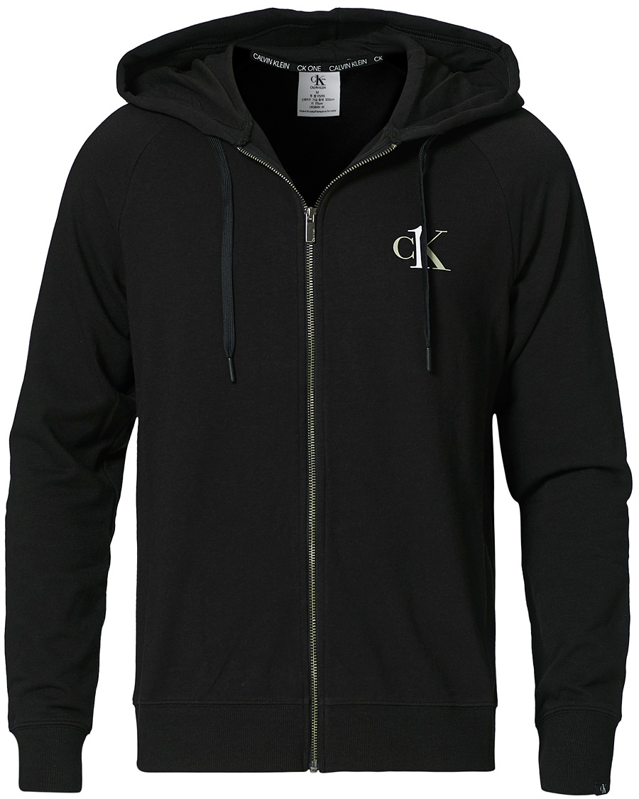 Herre | Gensere | Calvin Klein | CK One Lounge Full Zip Hoodie Black