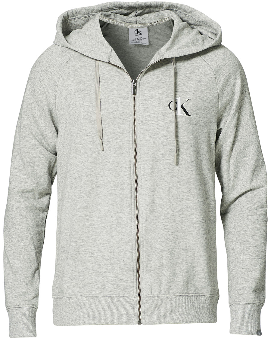 Herre | Gensere | Calvin Klein | CK One Lounge Full Zip Hoodie Grey Heather